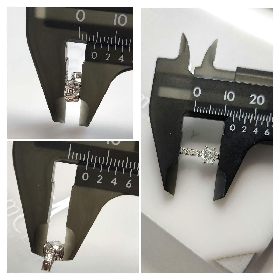 pt ダイヤモンド ペンダントトップ 0.595ct・0.10ct