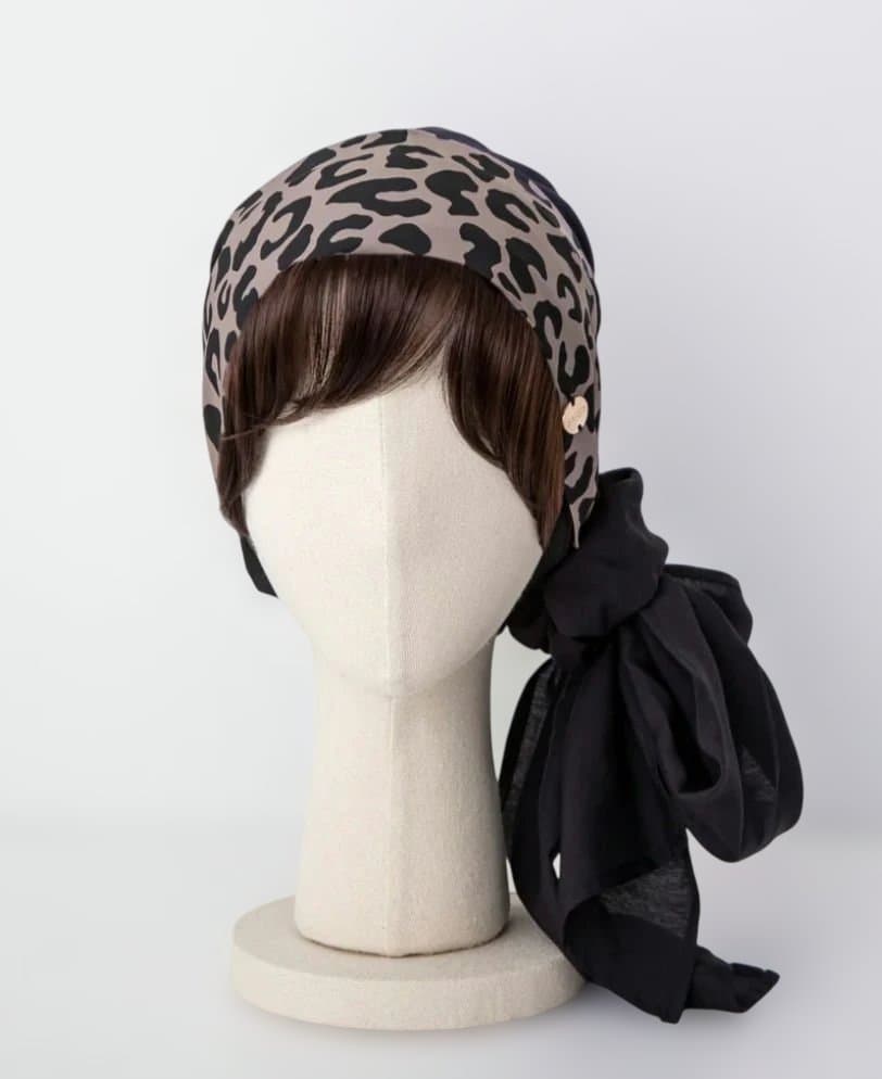 バレンセット　【スカーフハット　ニット帽　前髪ウィッグ】
