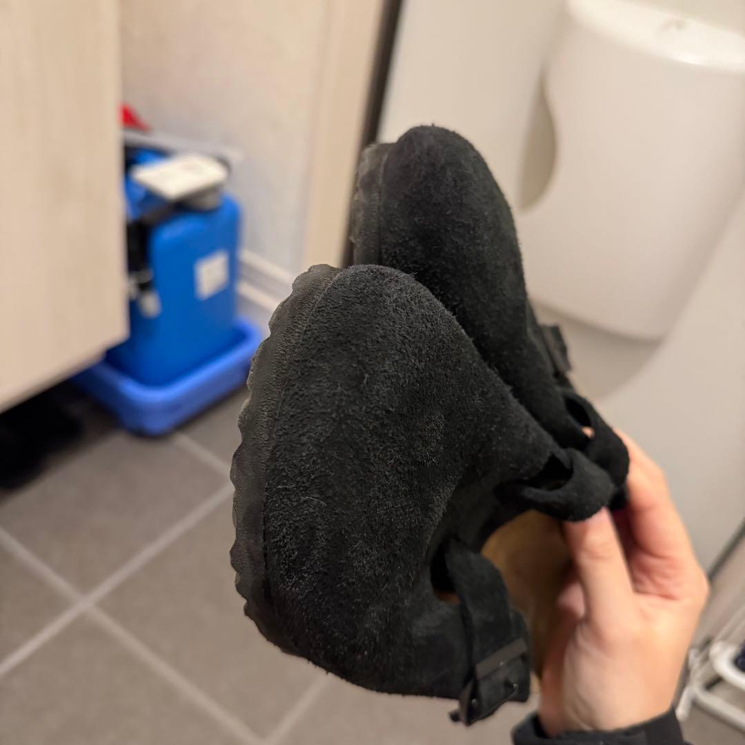 BIRKENSTOCK ボストン ソフトフットベッド 黒 38 24.5