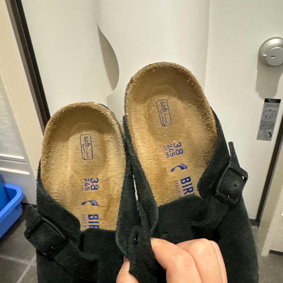 BIRKENSTOCK ボストン ソフトフットベッド 黒 38 24.5