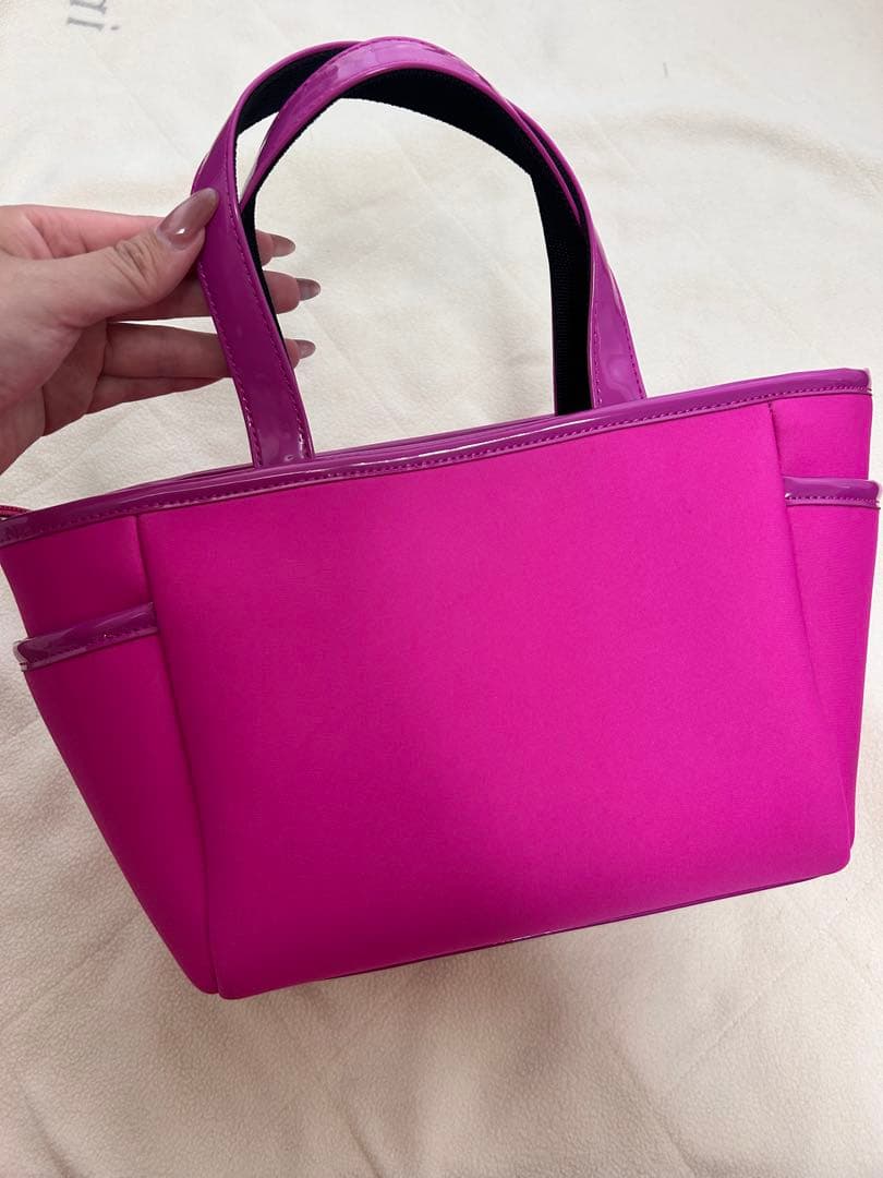 ピンク トートバッグ arc ロゴ入り アルチビオ