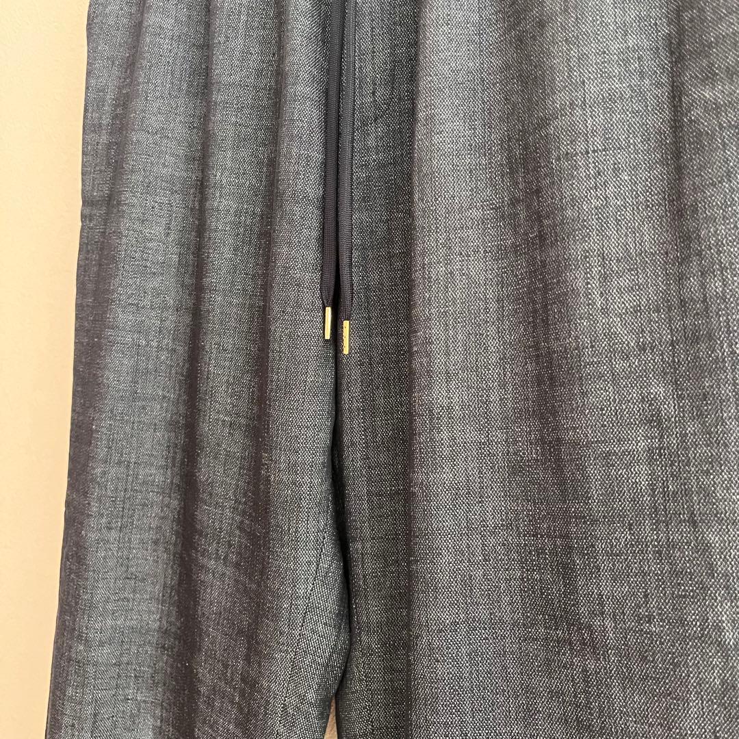 定価2.3万 ビアズリー オックストラックパンツ ウエストゴム 近年 手洗い可