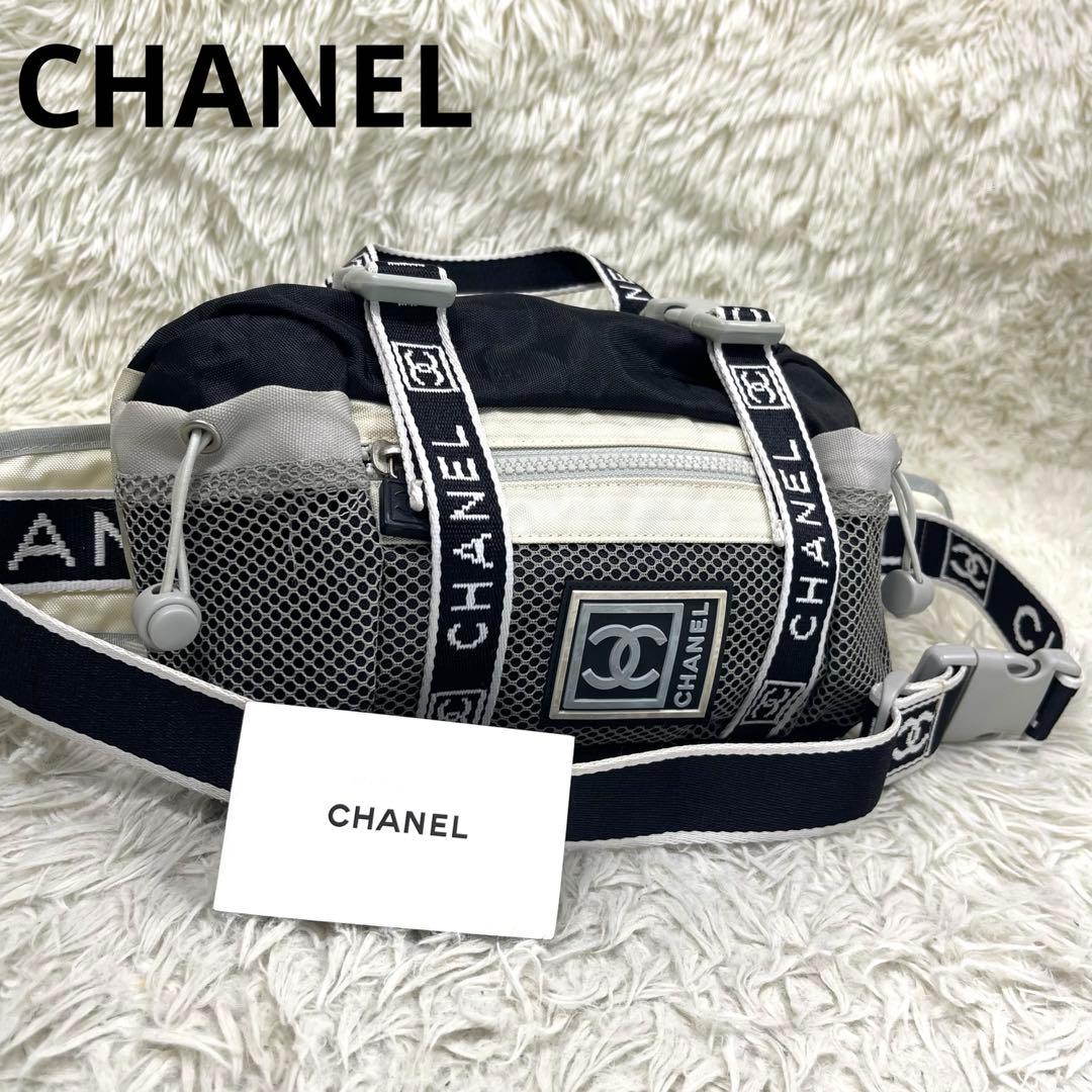 CHANEL シャネル　ボディバッグ　スポーツライン　ナイロン　ヴィンテージ