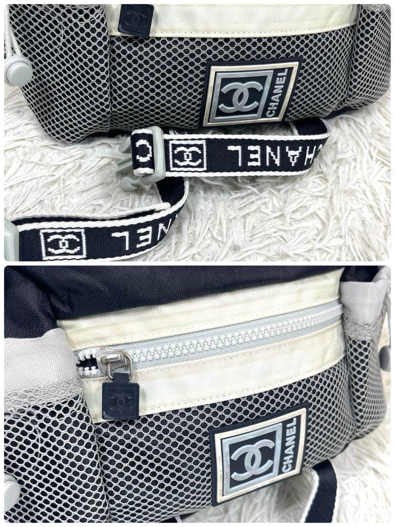 CHANEL シャネル　ボディバッグ　スポーツライン　ナイロン　ヴィンテージ