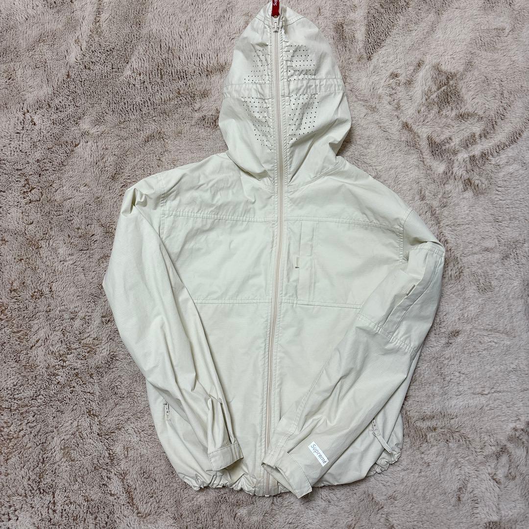 Supreme フード付きナイロンジャケット ホワイト