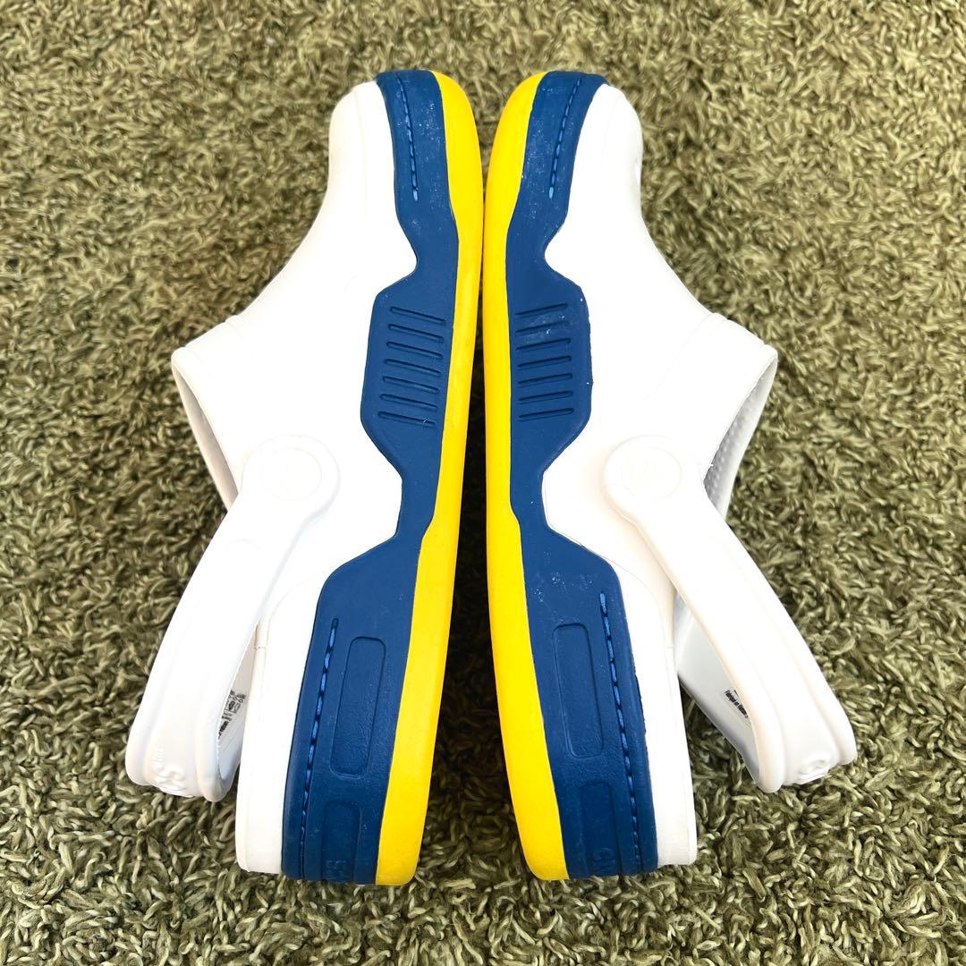 新品　crocs クロックス フロント コート クロッグ 25cm 廃番　白　青