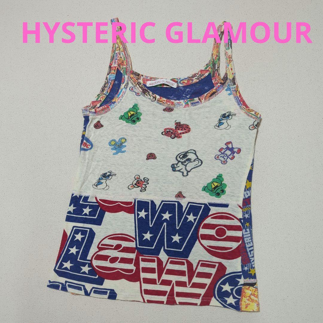 【初期タグ♡人気デザイン】ヒステリックグラマー　ヒスロゴ総柄キャミソール