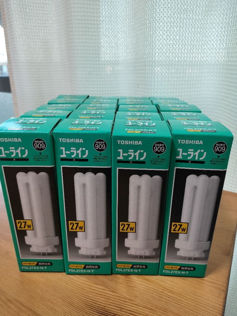 TOSHIBA ユーライン蛍光ランプFDL27EX-N-T 　27W　新品20個
