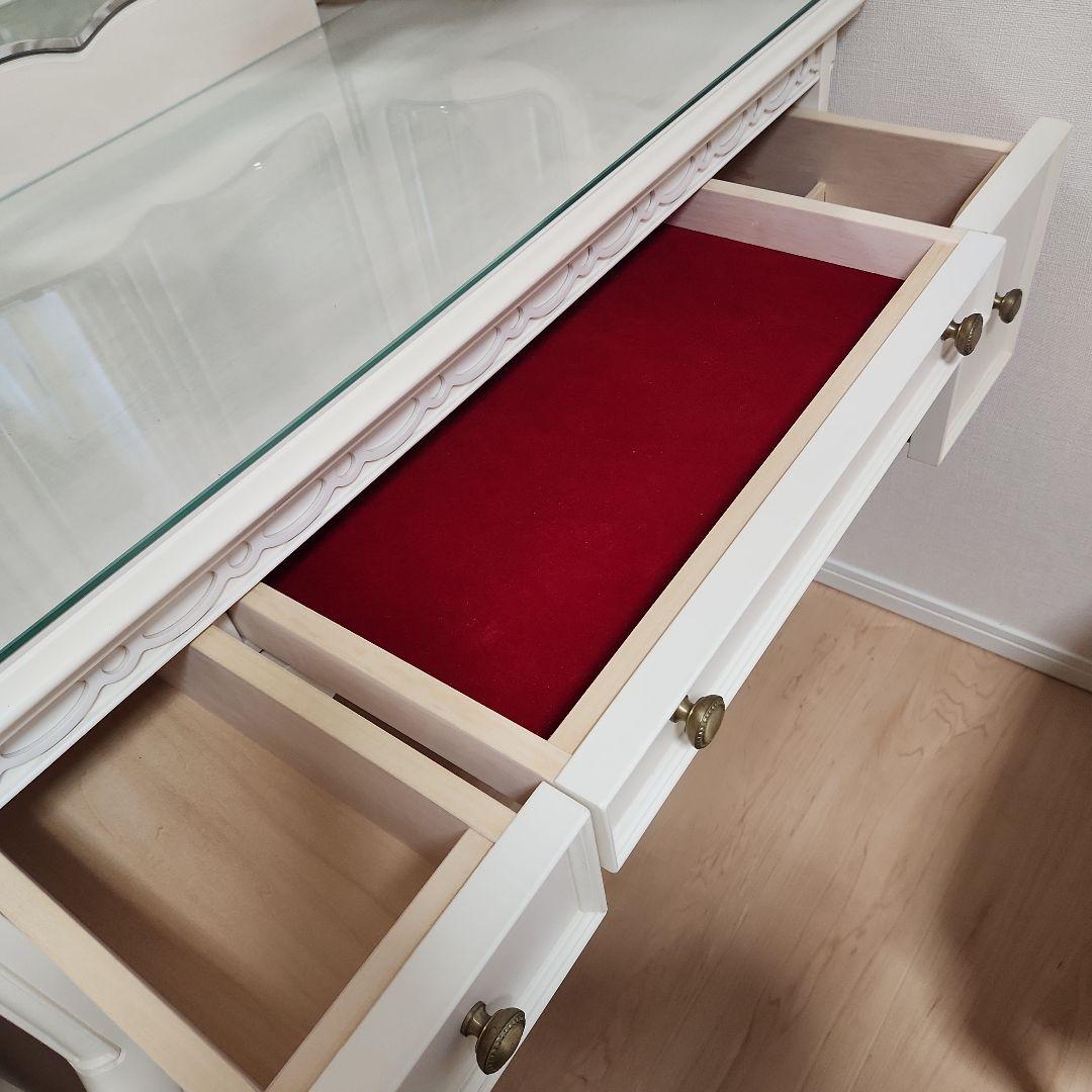 東海家具工業 フルール WH ドレッサー 【スツールは別出品中】