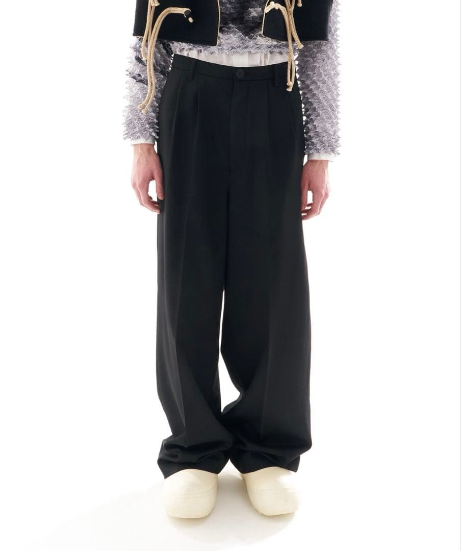 パンツ MASU 25AW TUCKED WIDE TROUSERS 44