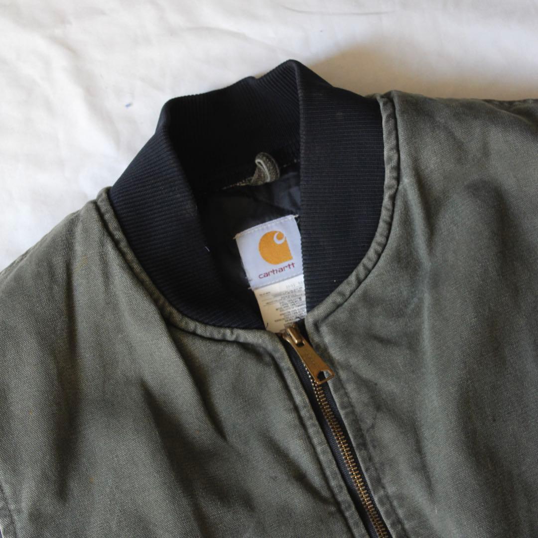 usa製 雰囲気系 Carhartt ダックベスト MOS モスグリーン XL