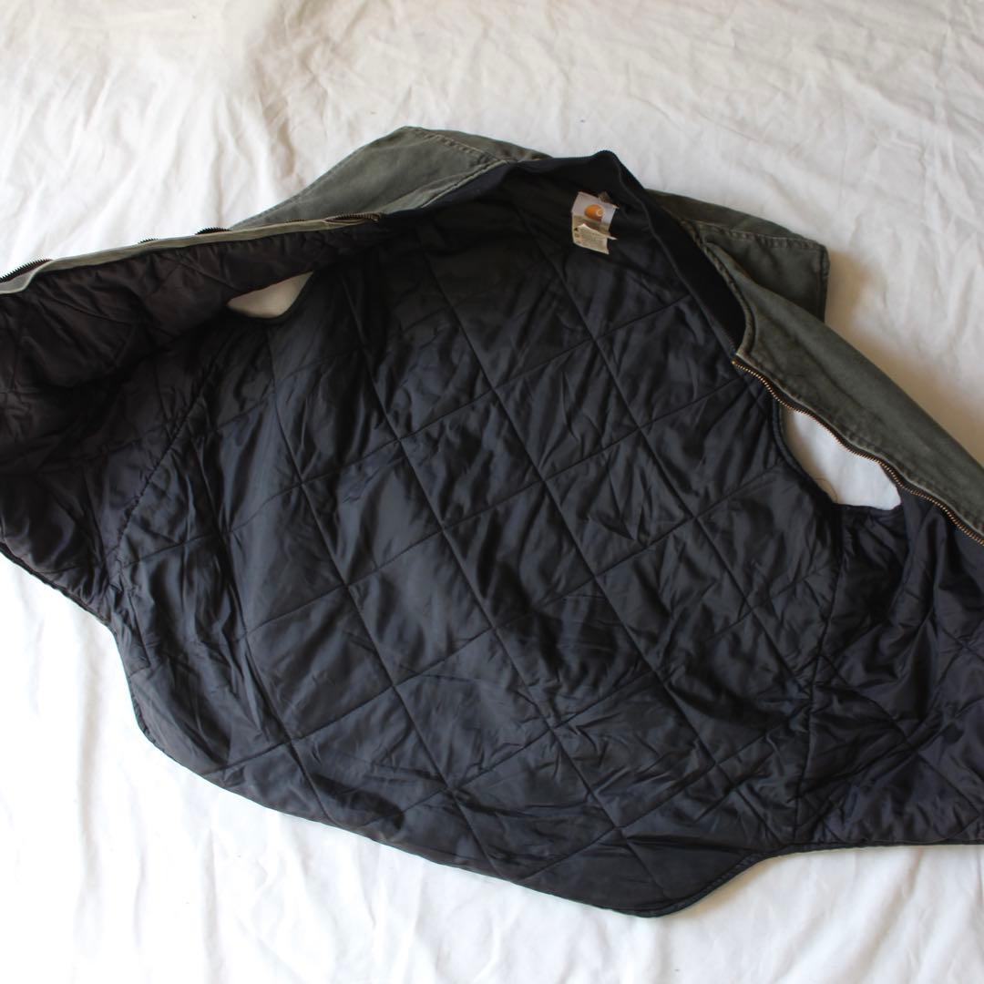 usa製 雰囲気系 Carhartt ダックベスト MOS モスグリーン XL
