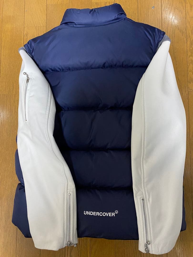 美品　アンダーカバー袖レザーダウンジャケット