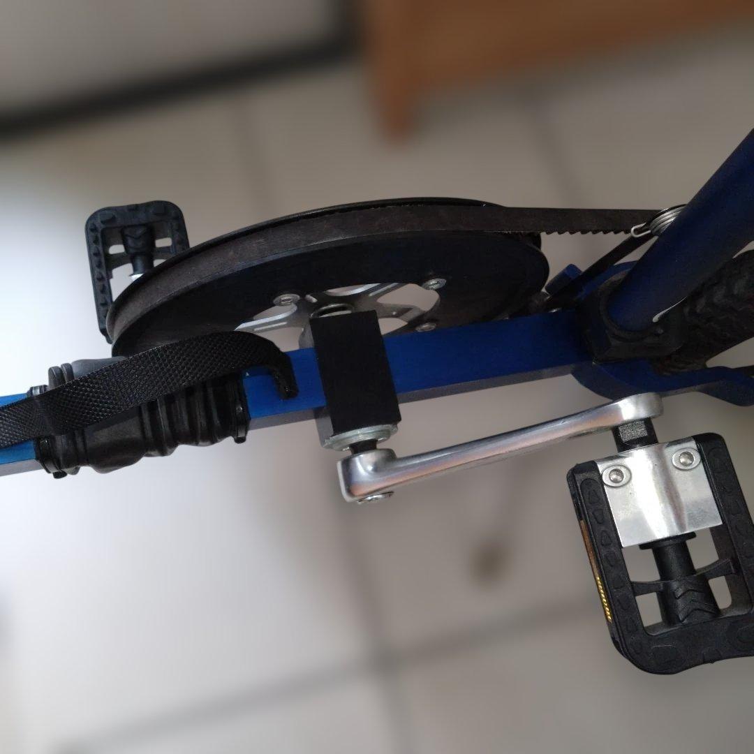 MicroBike 折りたたみ自転車　 ブルー　 ベルトドライブ　12インチ