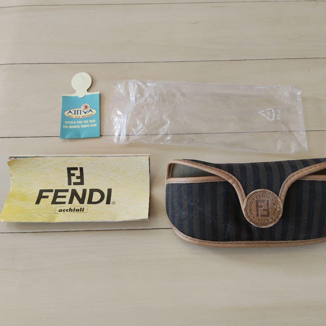 【美品】FENDI フェンディ ゴールドフレーム ブラウンレンズ サングラス
