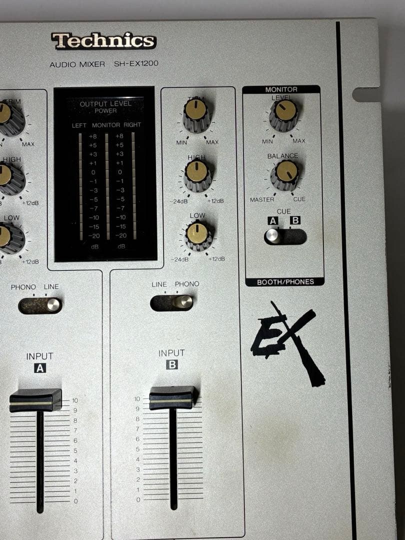 美品　Technics DJミキサー SH-EX1200 動作確認済み　送料無料