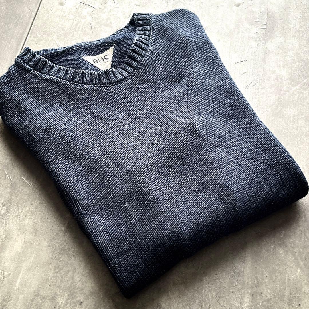 ロンハーマン　RHC インディゴ　ニット　セーター　リブ編み　アメカジ　サーフ