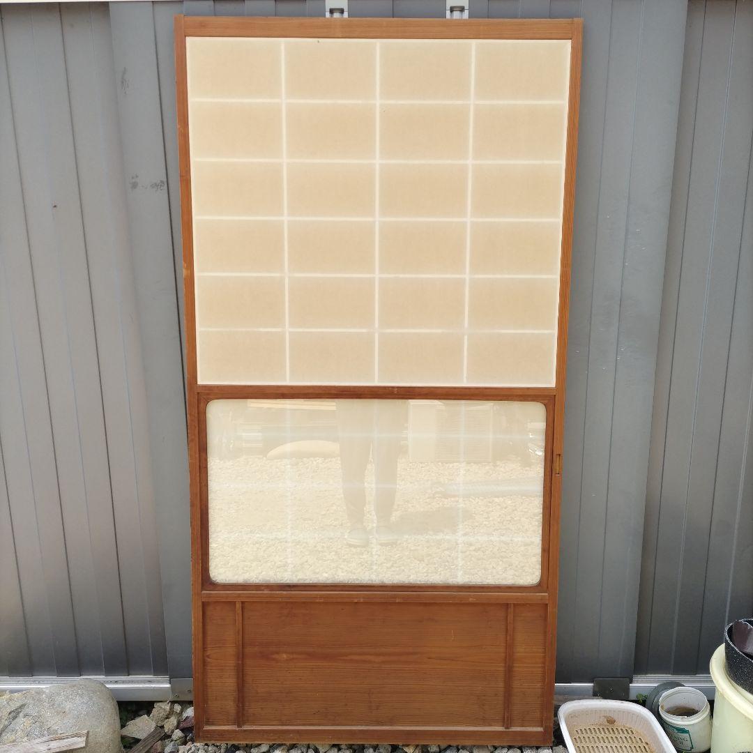雪見障子　障子　建具　昭和レトロ　古民家　４枚組　リフォーム