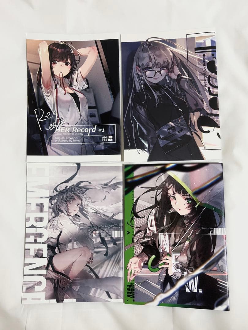 ろるあ イラストカード 同人誌 オリジナル フルカラー イラスト集