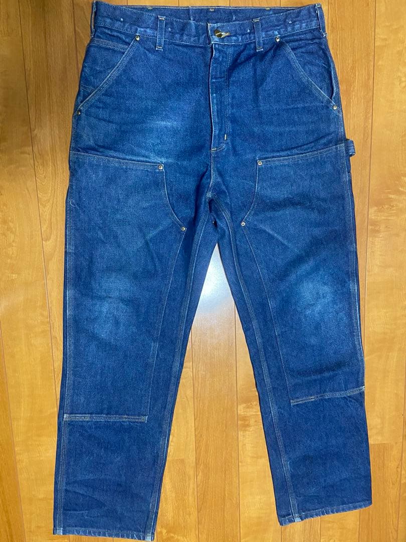 断*K様 carhartt カーハート　ダブルニー　濃紺　デニム　ペインターパン
