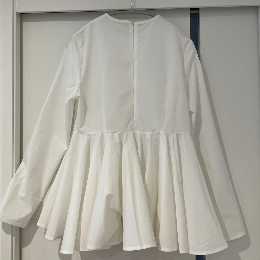 【Water-Repellent】maré マレ ぺプラムブラウス