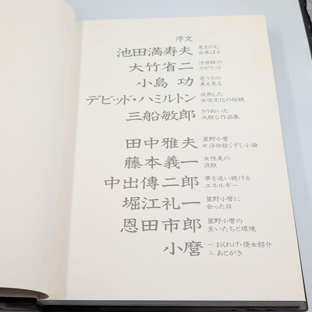 【大型写真集】 星野小麿　新浮世絵くずしvol.2 藤本義一 額装用プリント付き