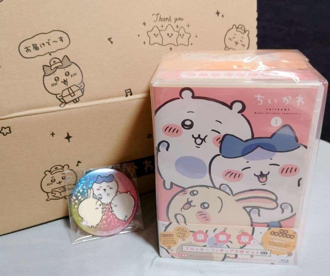 ちいかわ DVD 豪華版 新品未開封 なんとかバニア 缶バッジ