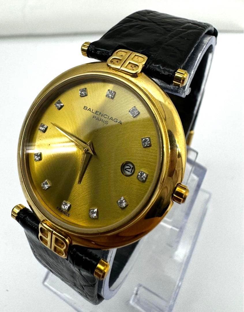 バレンシアガ　12Pダイヤ　腕時計
