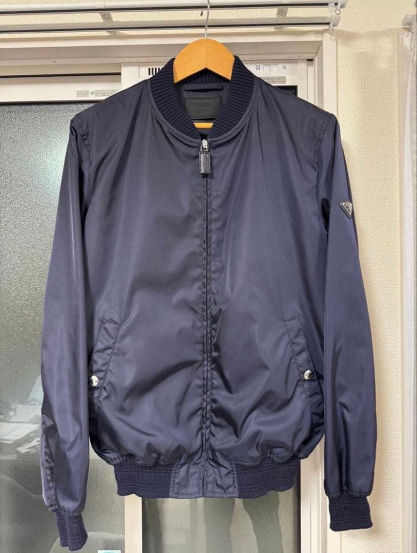 PRADA ネイビー ボンバージャケット