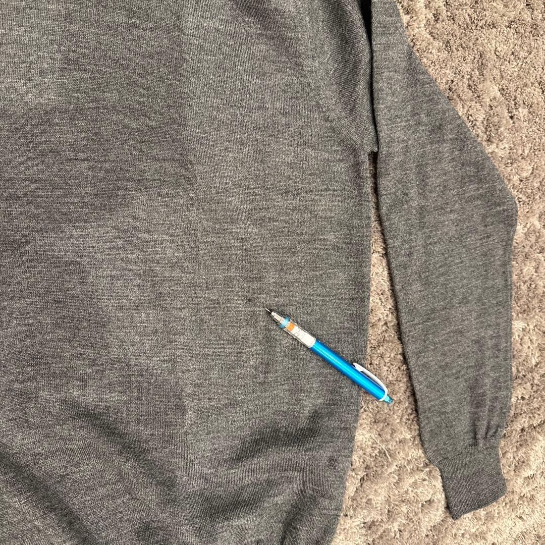 クルチアーニ　グレー　タートルネック　ニット　48サイズ　ウール