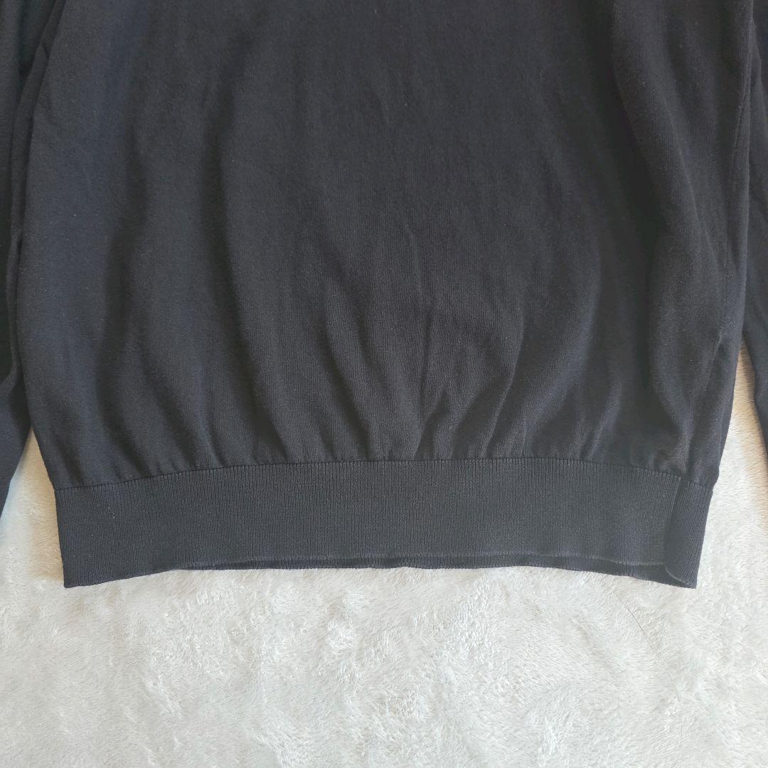 ラルディーニ コットンクレープ モックネックニット 25SS ブラック