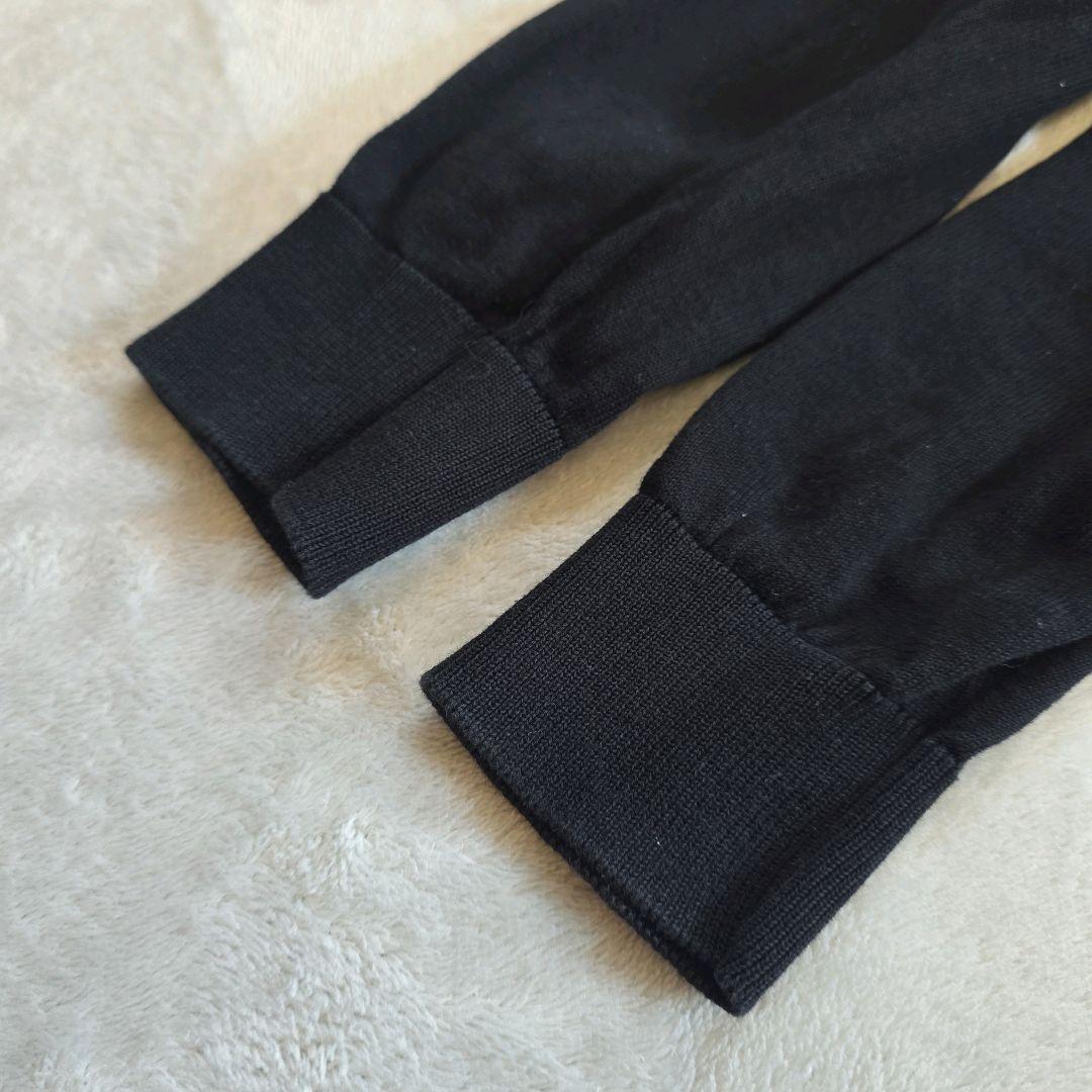 ラルディーニ コットンクレープ モックネックニット 25SS ブラック