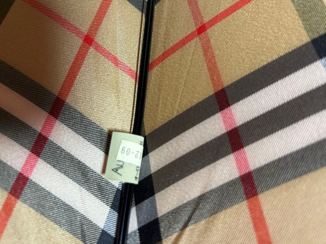 新品未使用バーバリーノバチェック柄 ベージュ 長傘 男女兼用タグ付き レア