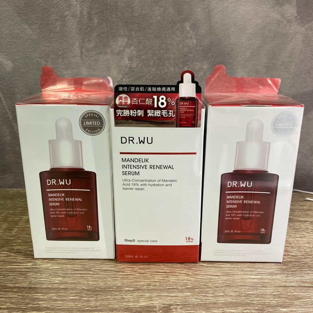 DR.WU マンデリック インテンシブ 18%セラム 30ml マンデル酸　3本