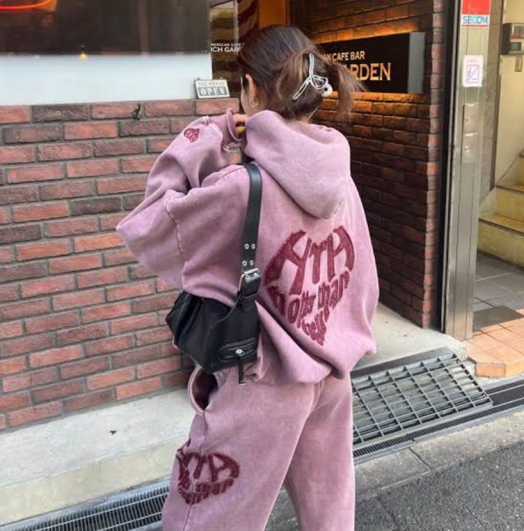 HTH vintage like Heart Logo setup ボルドー