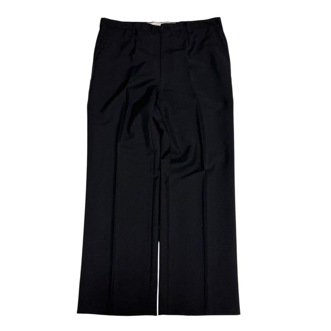 90s GIVENCHY ウールモヘヤ ワイド スラックス ジバンシー