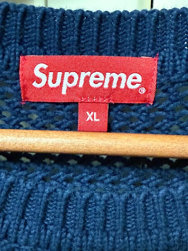 【アッチョンブリケ】Open Knit Small Box Sweater