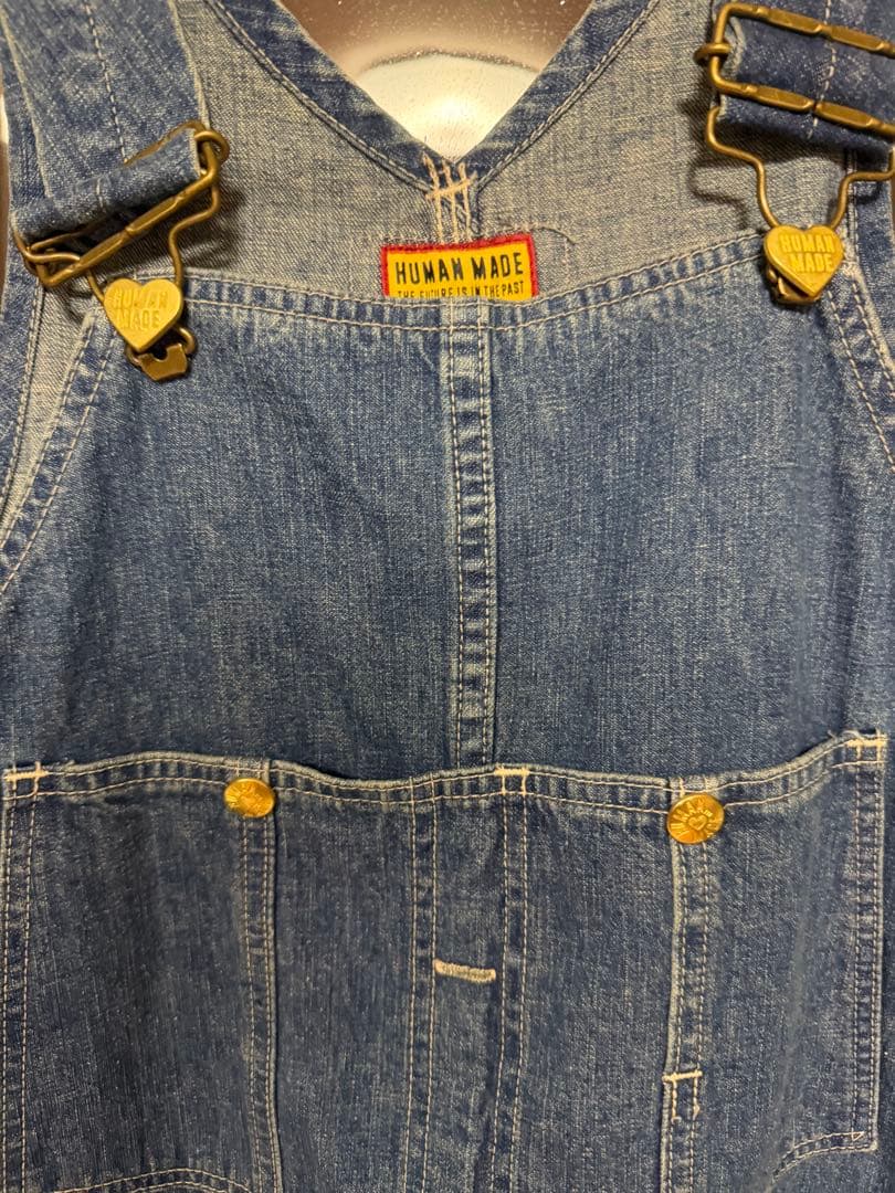 【値下げ】HUMAN MADE デニムオーバーオール【XL】