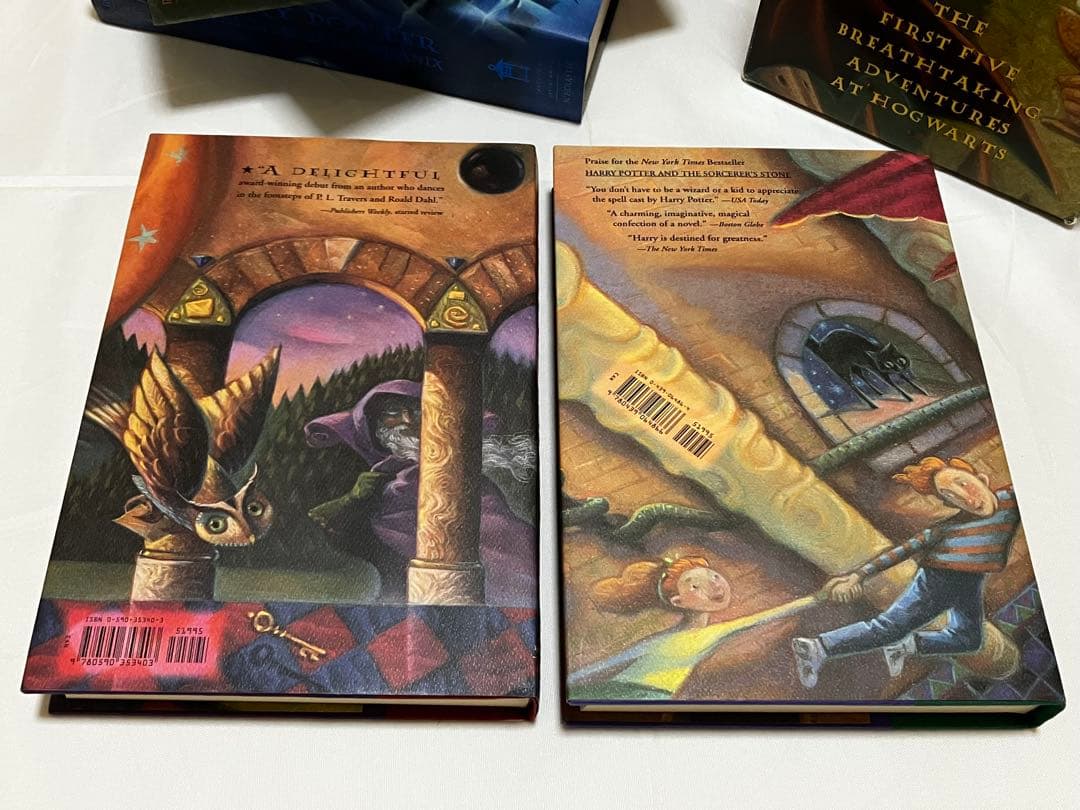 洋書・ハリーポッター5巻セット・5冊セット・収納BOX付き・ペーパーボックス付き