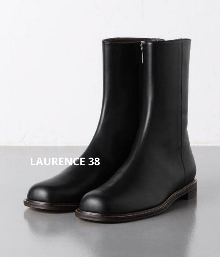 定価58300円　未使用　ローレンス　ショートブーツ　38 サイドジップ