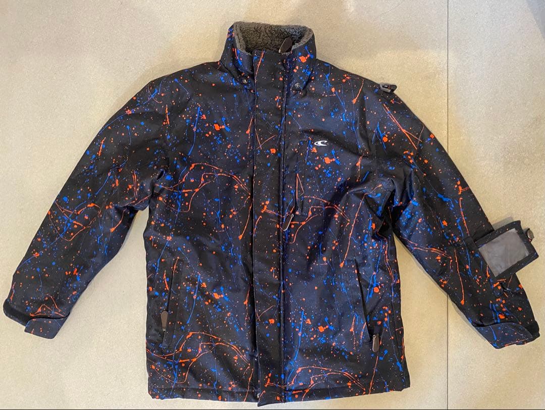 子供用(小学高学年〜)スキーウェア 黒 青 オレンジ スプラッター
