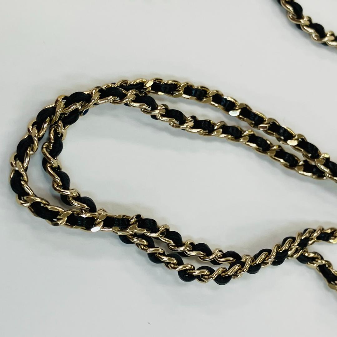 W12-038 CHANEL シャネル チェーン ストラップ ココマーク 金金具