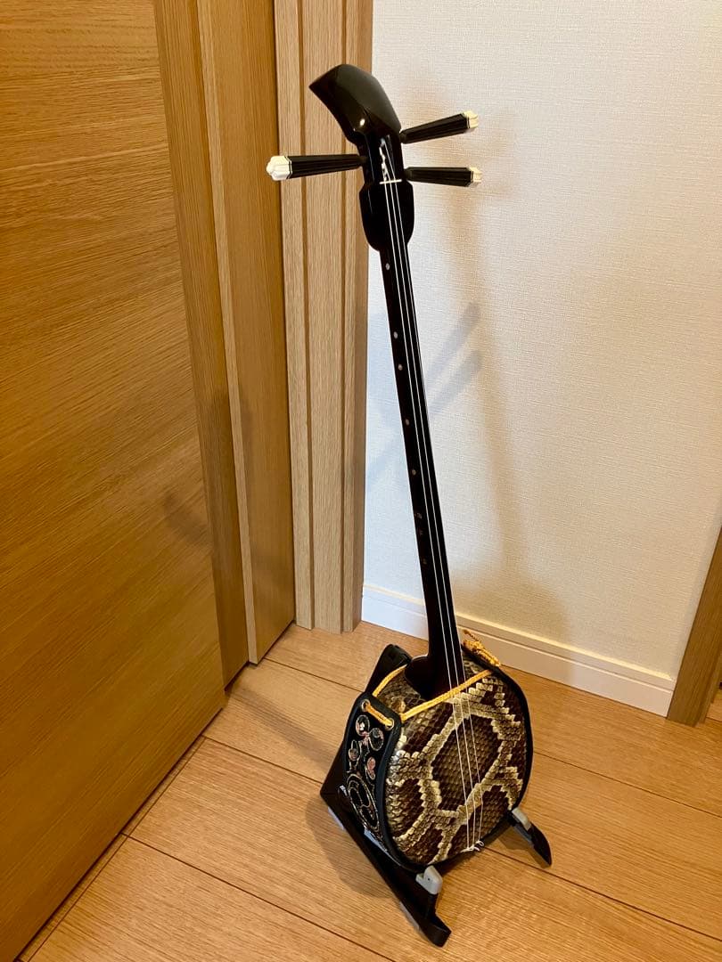 ゴーヤー　三線 八重山黒木 盛嶋開鐘タイプ