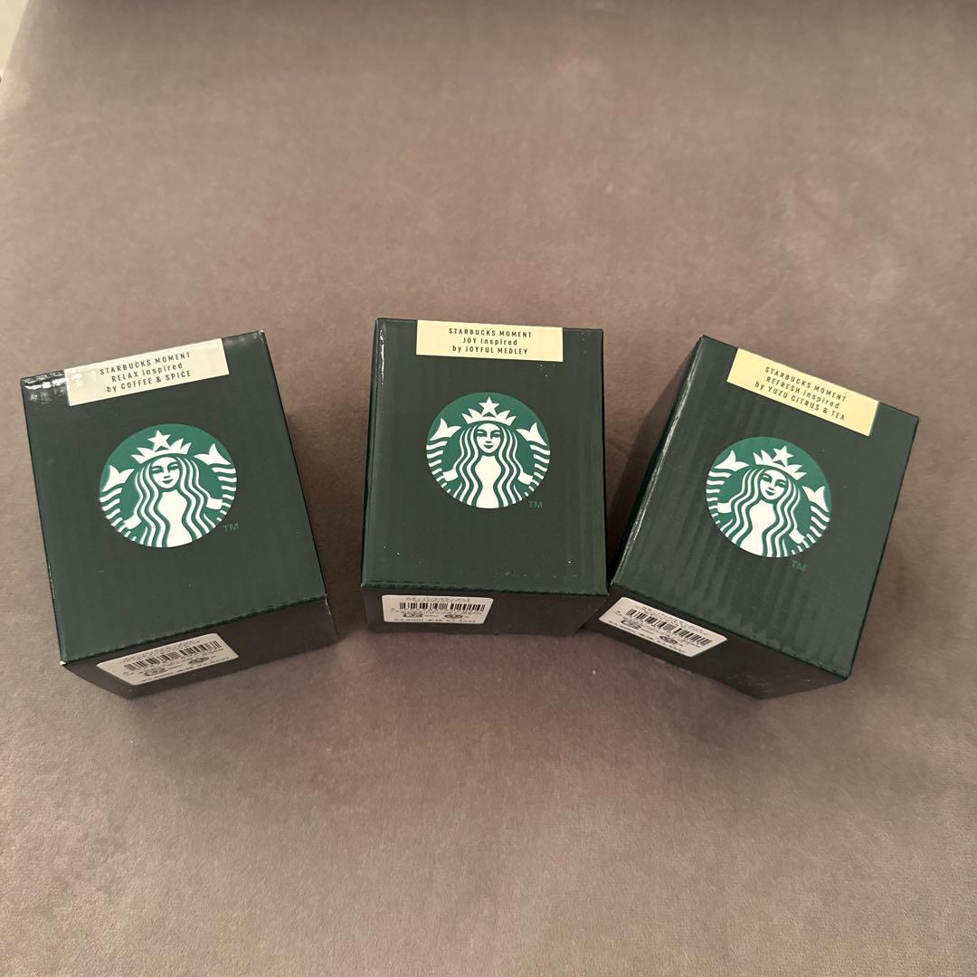 バラ売り可能‼︎Starbucks モーメントキャンドル 3個セット