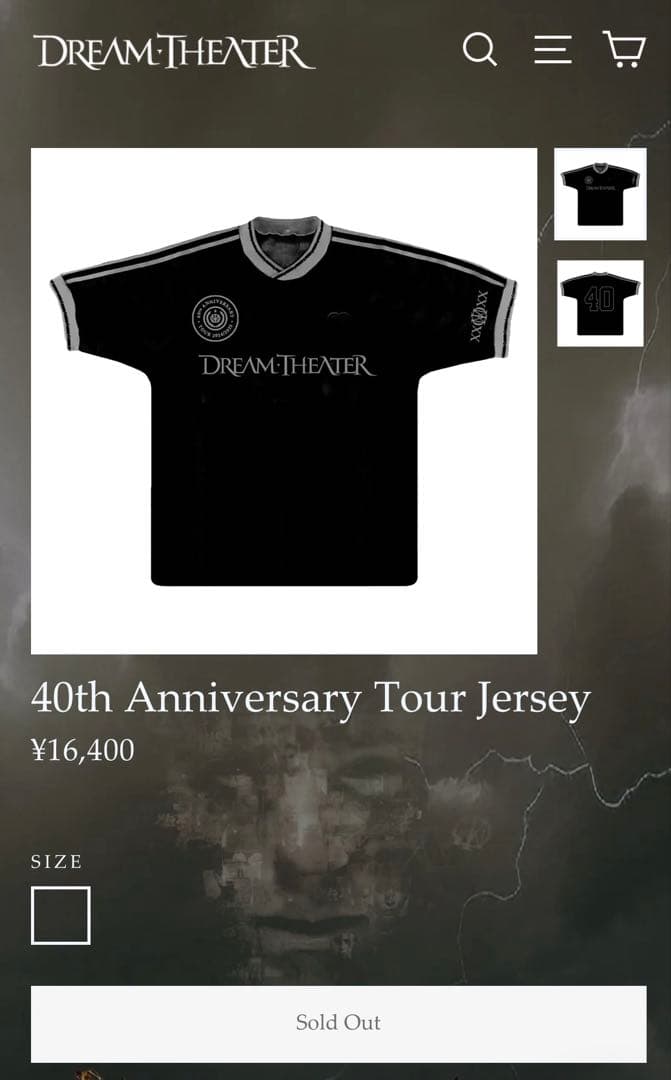 ドリームシアター 40th Anniversary Tour Jersey