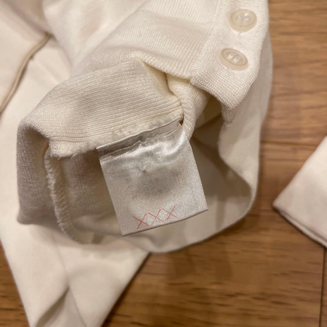 試着のみ☆ ボーダーズ　BORDERS at BALCONY カーディガン　白