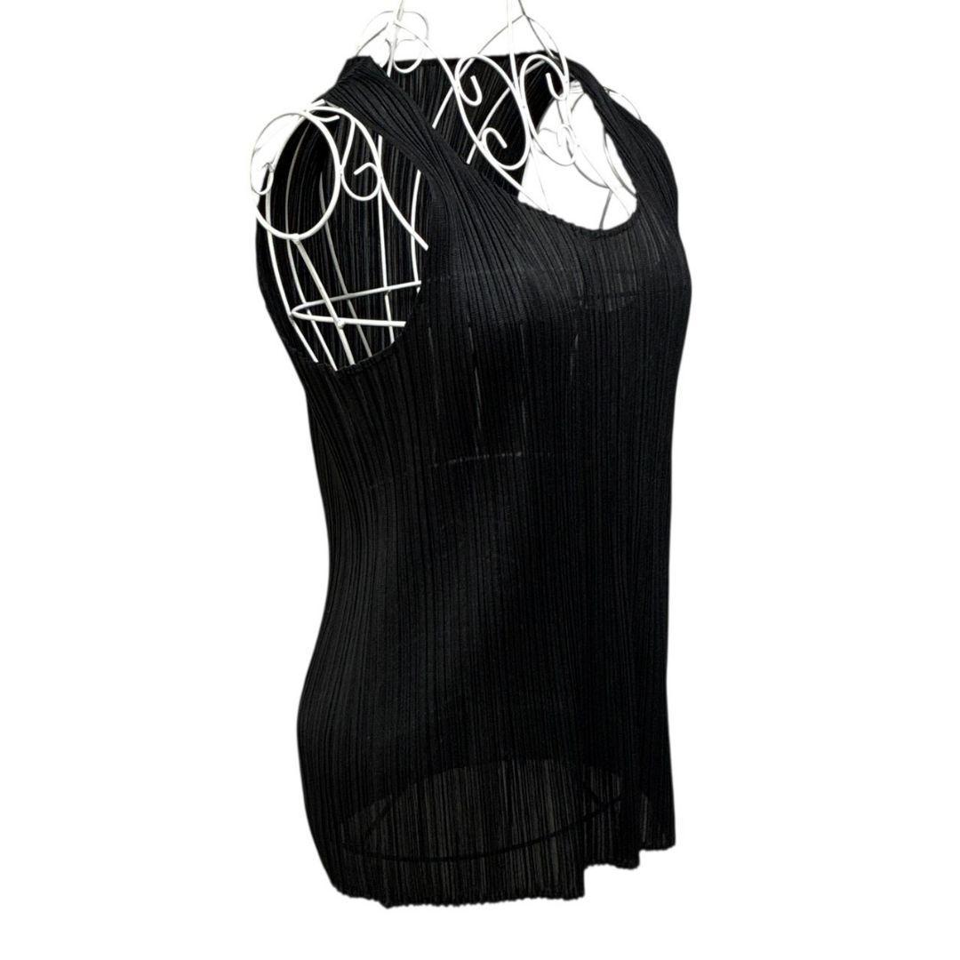 極美品✨プリーツプリーズ イッセイミヤケ キャミソールノースリーブ 黒 3