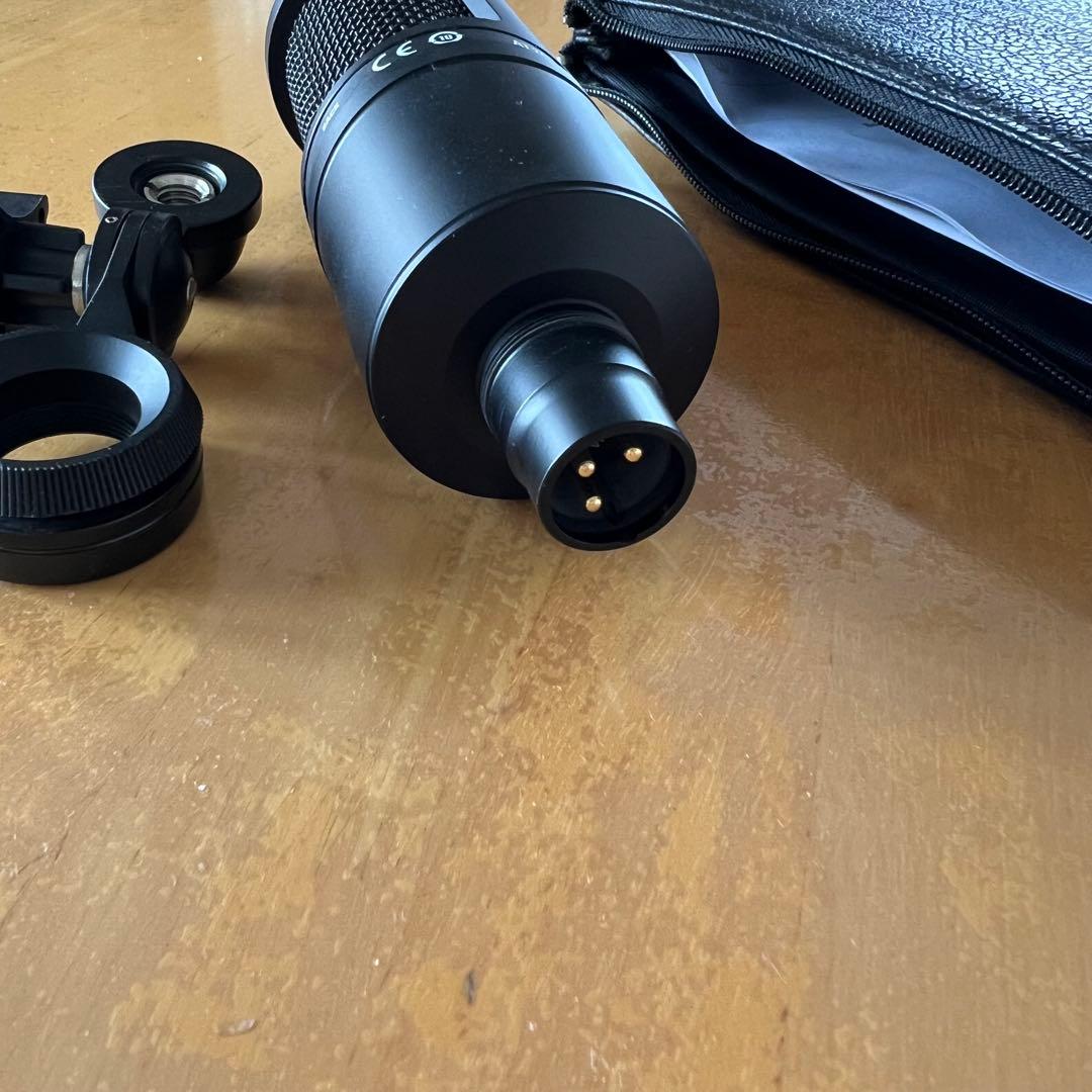 audio-technica AT2020 コンデンサーマイク 変換アダプター付