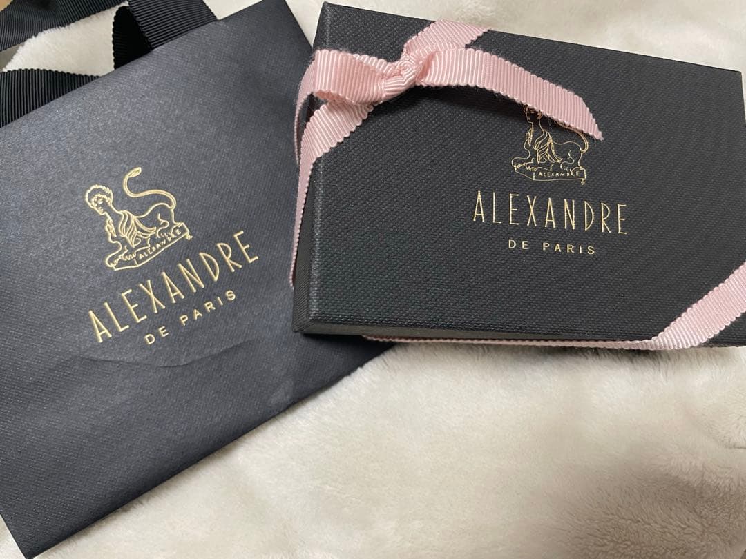 ALEXANDRE DE PARIS ヘアクリップ アイボリー