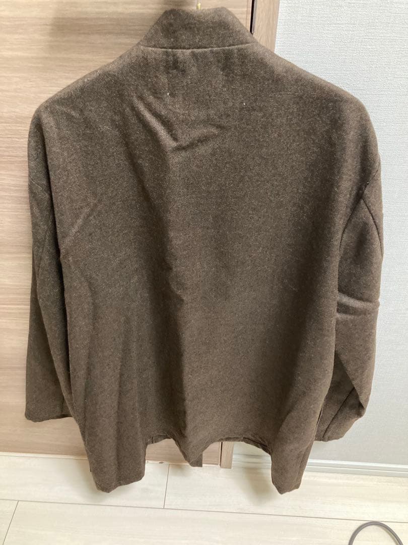 MARKA 2/48 ウールソフトサージ　ラペルレス　シャツジャケット